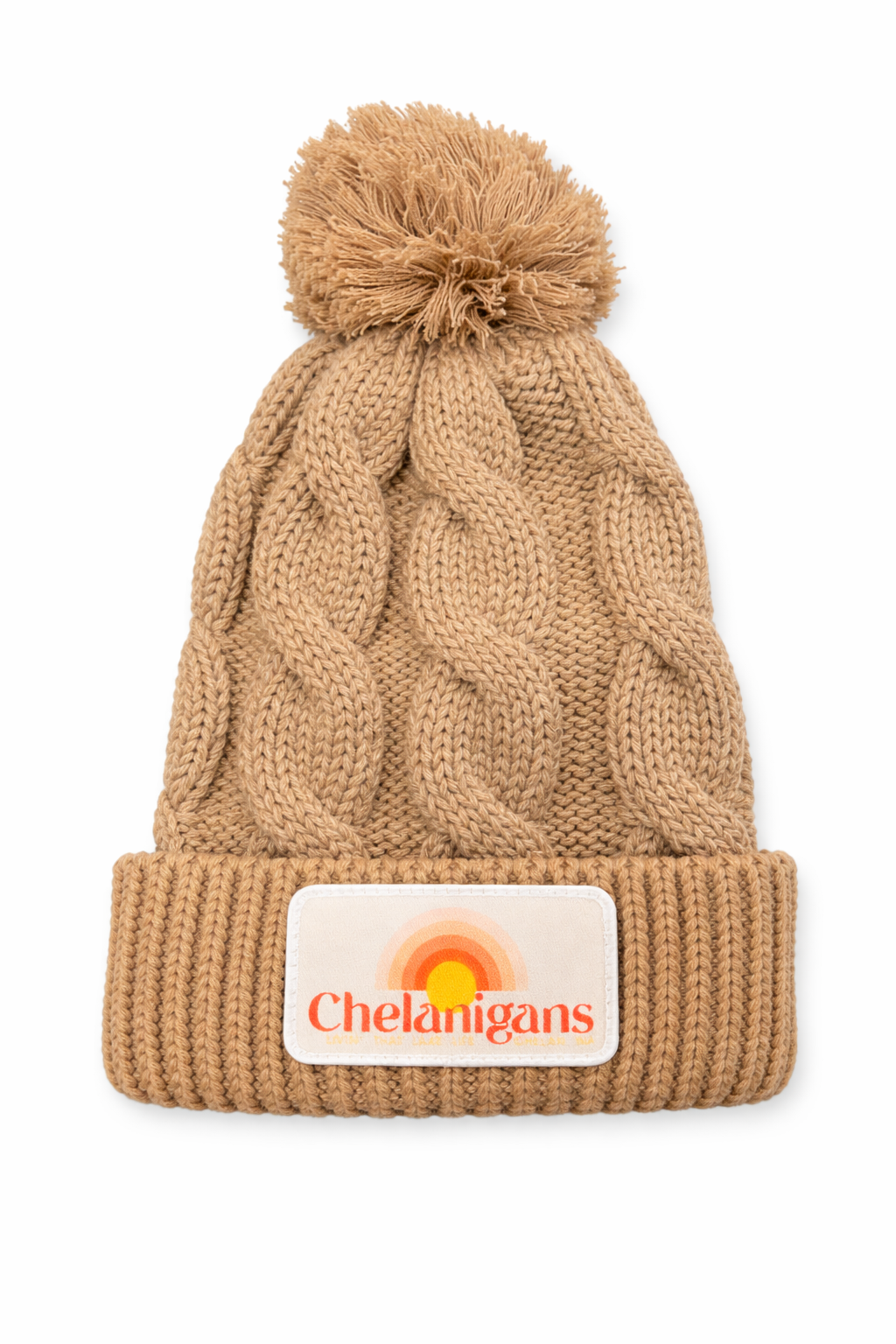 "Chelanigans" 141 Clay OSFM - Chunk Twist Knit - Beanie