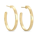 Flat Hoops - Gold
