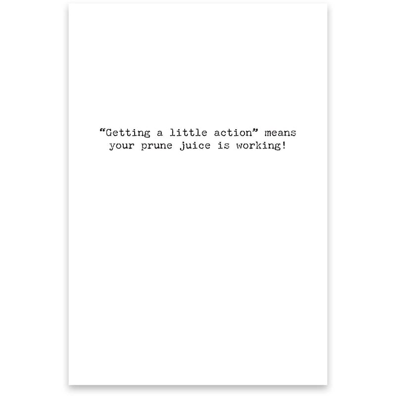 Primitives By Kathy Prune Juice Greeting Card