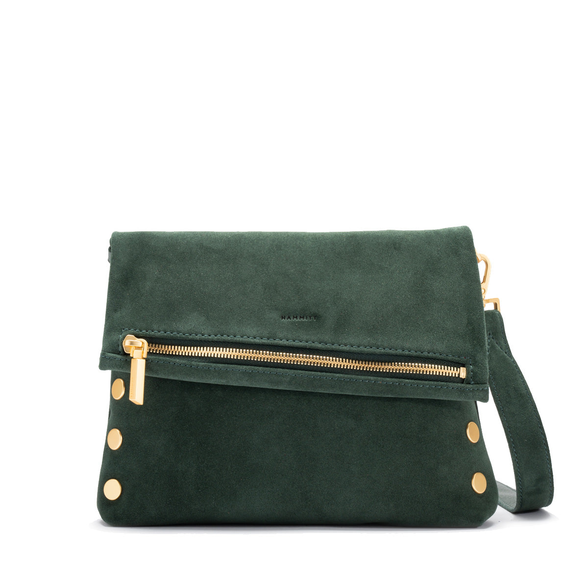 Hammitt VIP Medium - Green Room Suede/Brushed Gold