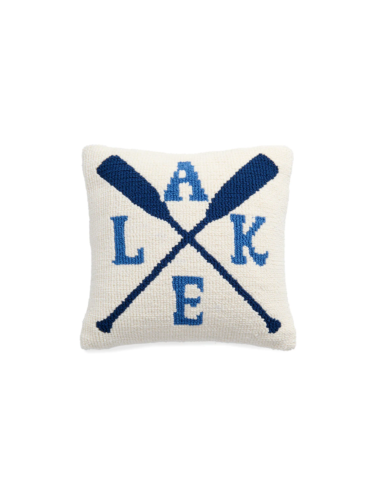 Shiraleah Lake/Oars Pillow - White