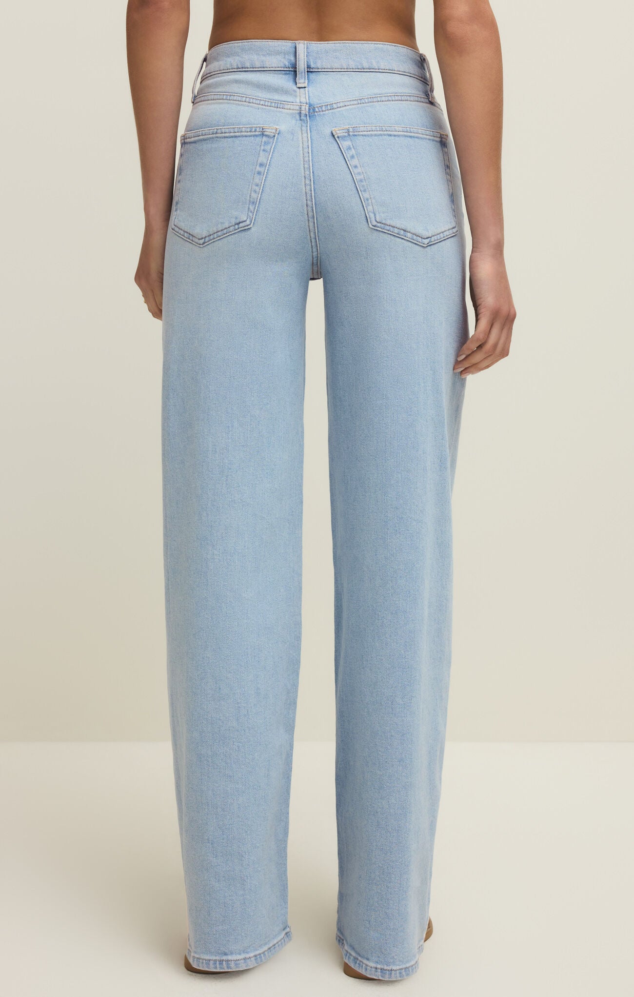 Nova High Rise Wide Leg - Azul