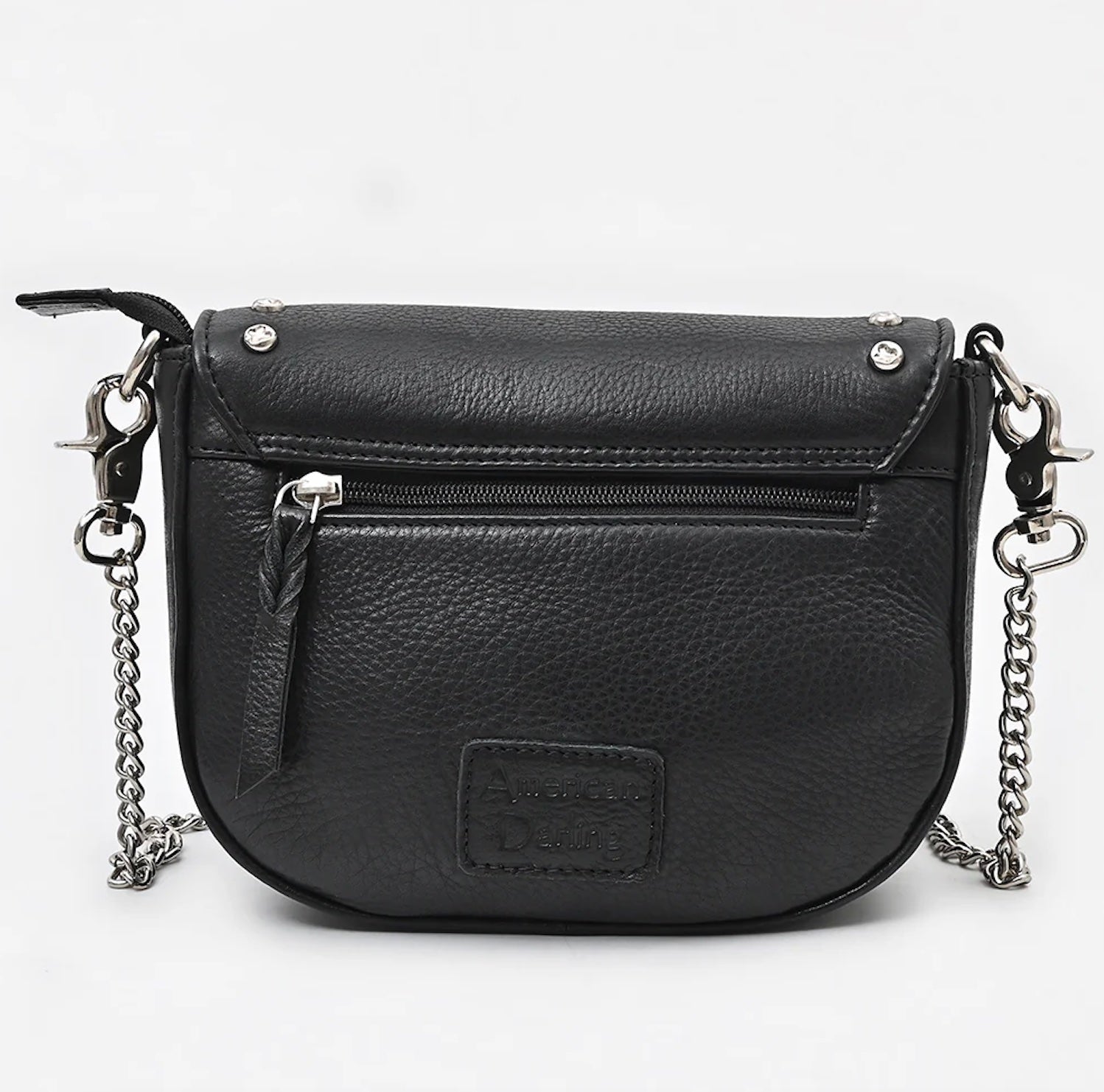 American Darling Fringe Leather Crossbody Western Bag - Black