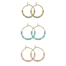 Earrings - Combo Petite Miyuki Delica Hoops