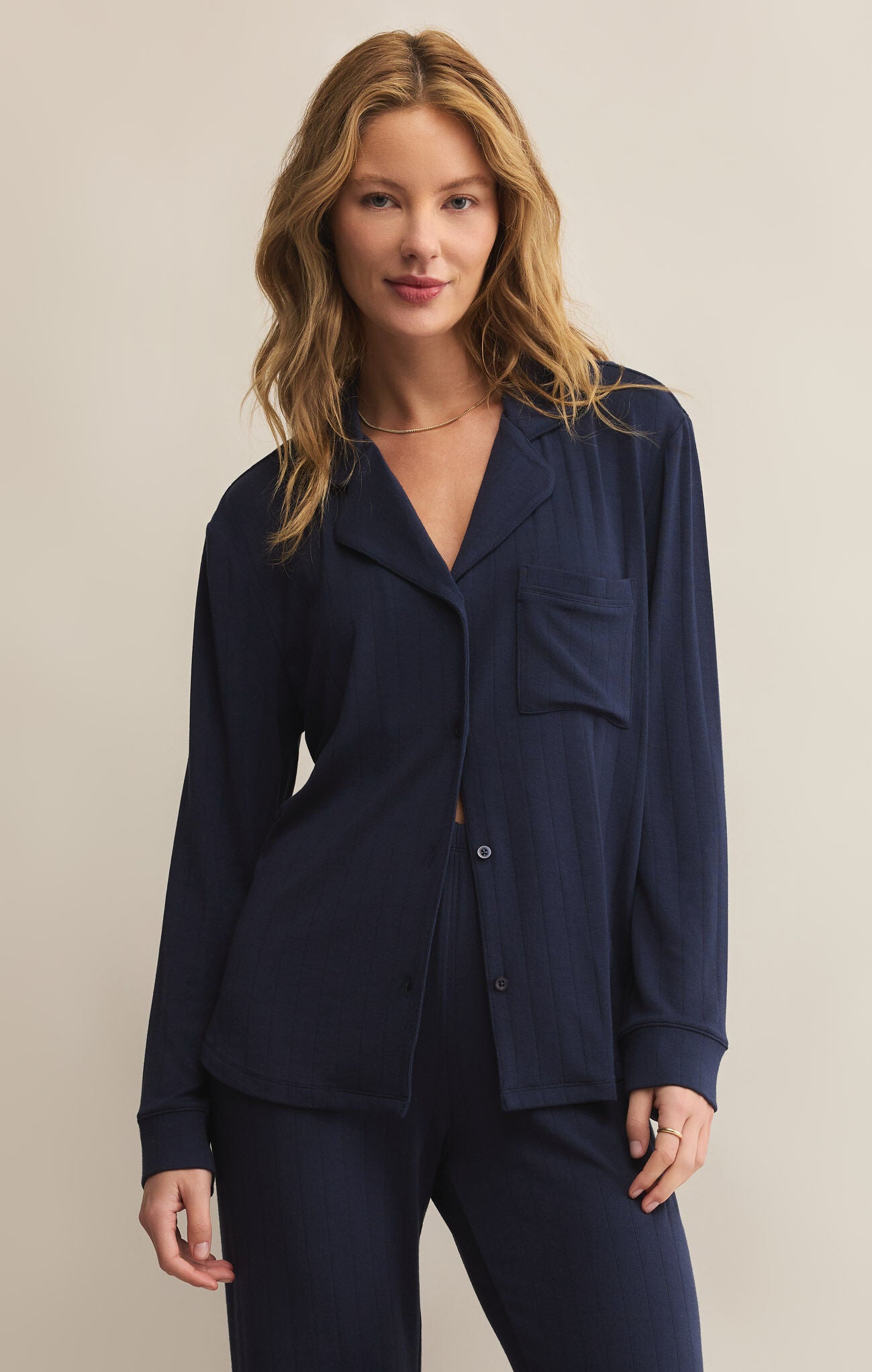 Classique Rib Top - Eclipse