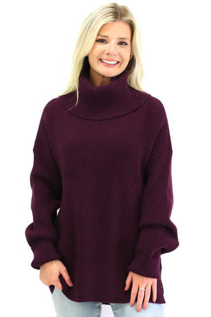 Elena Sweater - Cabernet
