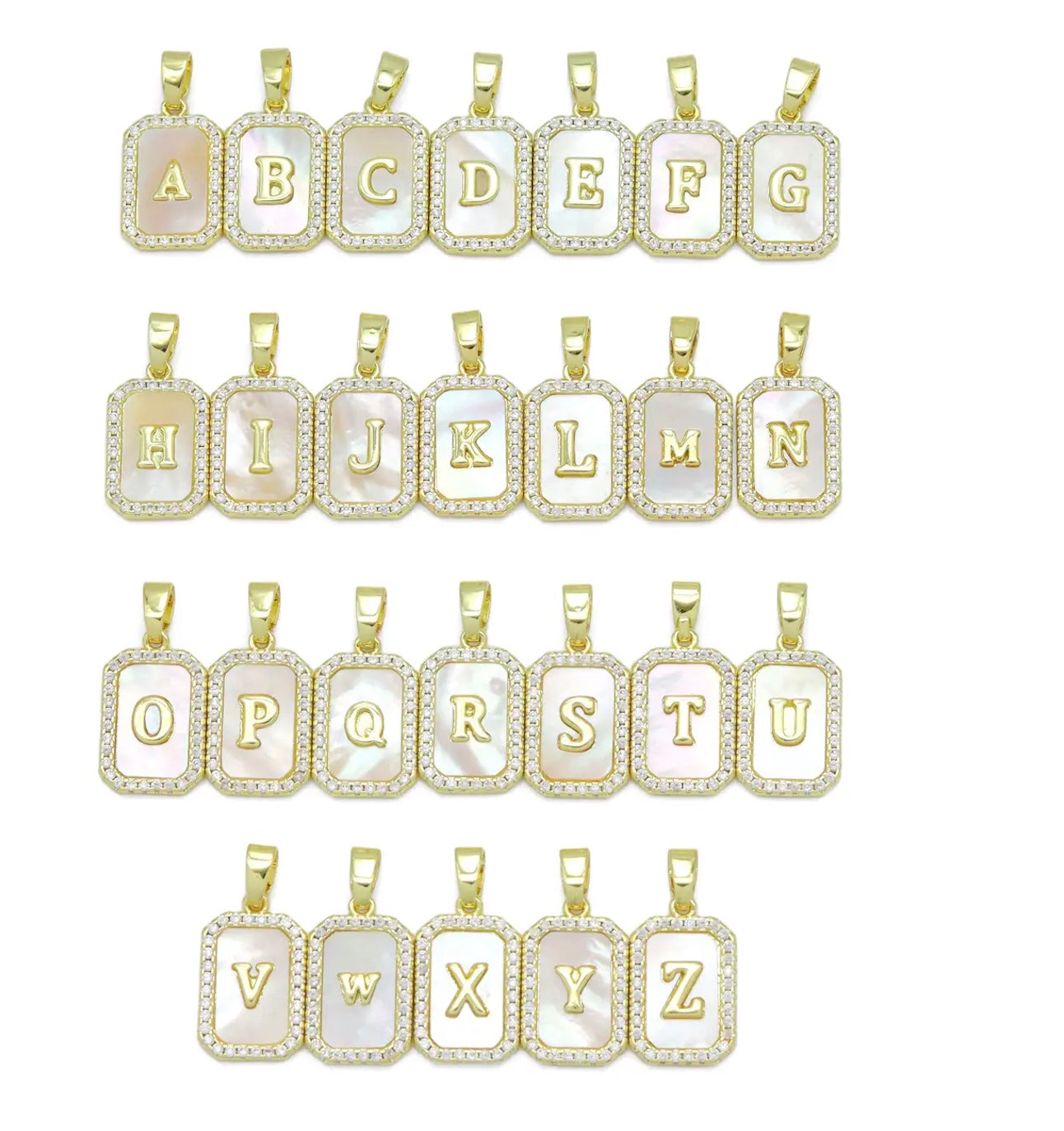 Gold Rectangle Initial Charm