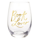Stemless Wine Glass - Book Lover