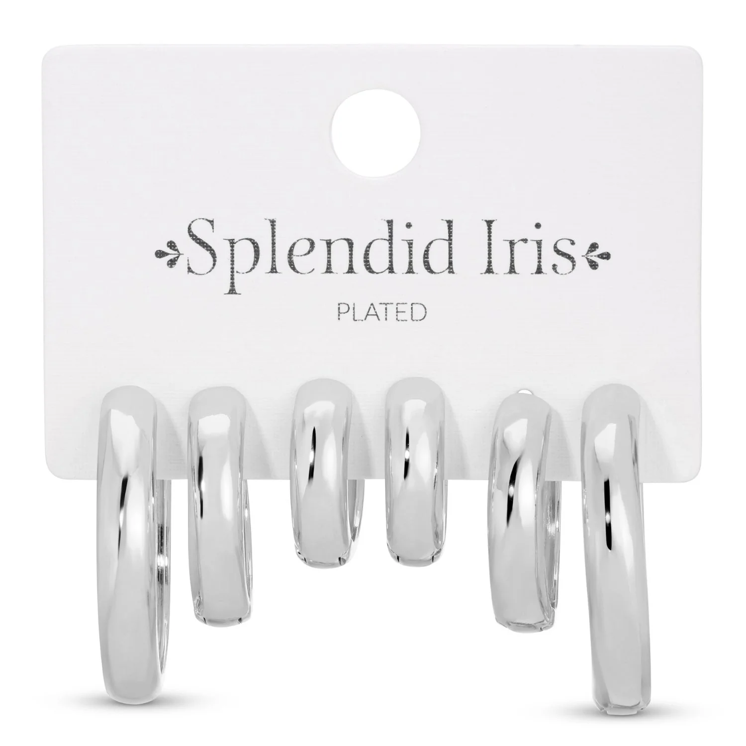 Earrings - Combo 3 Small to Bold Huggies - Silver