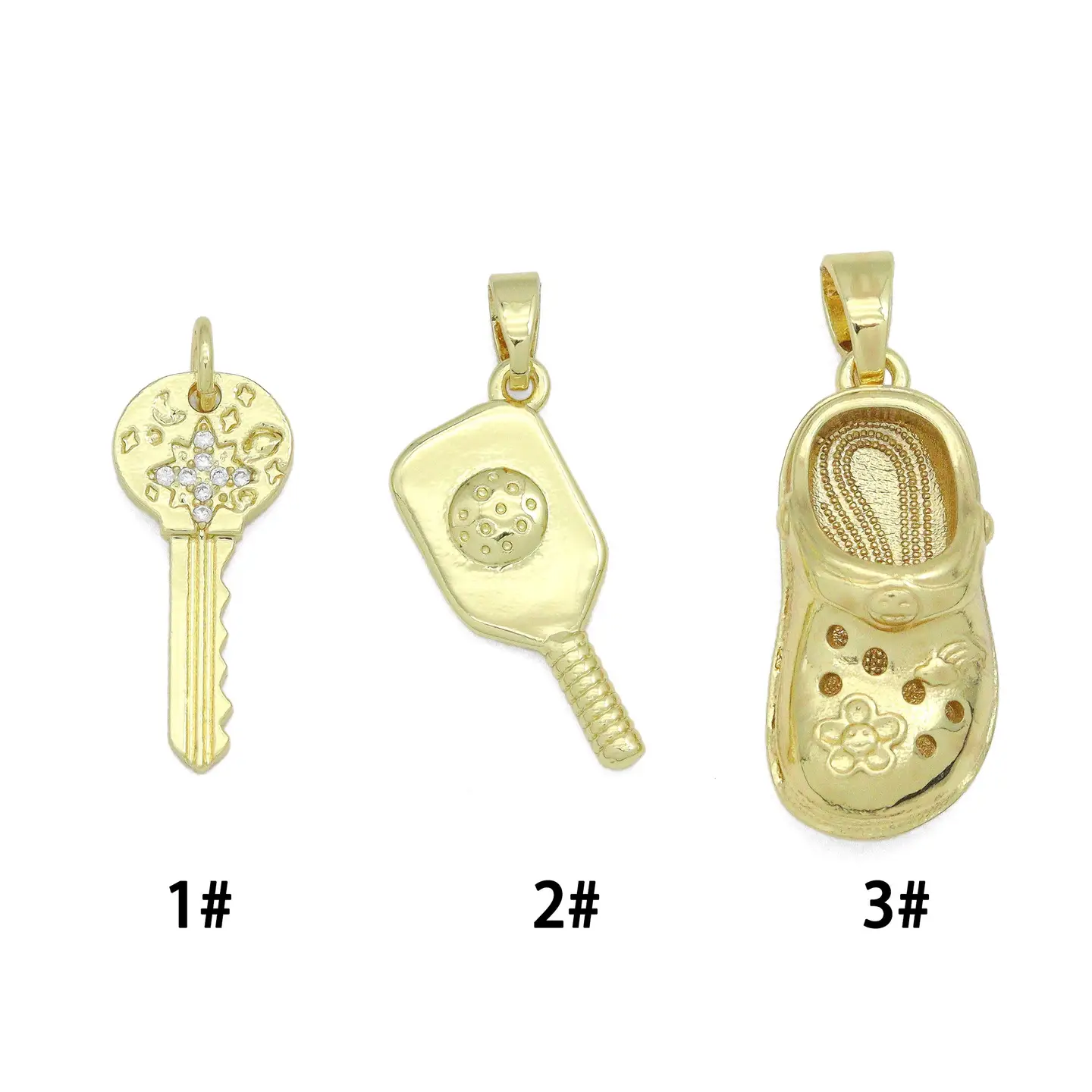 Cz Enamel Charm Pendant