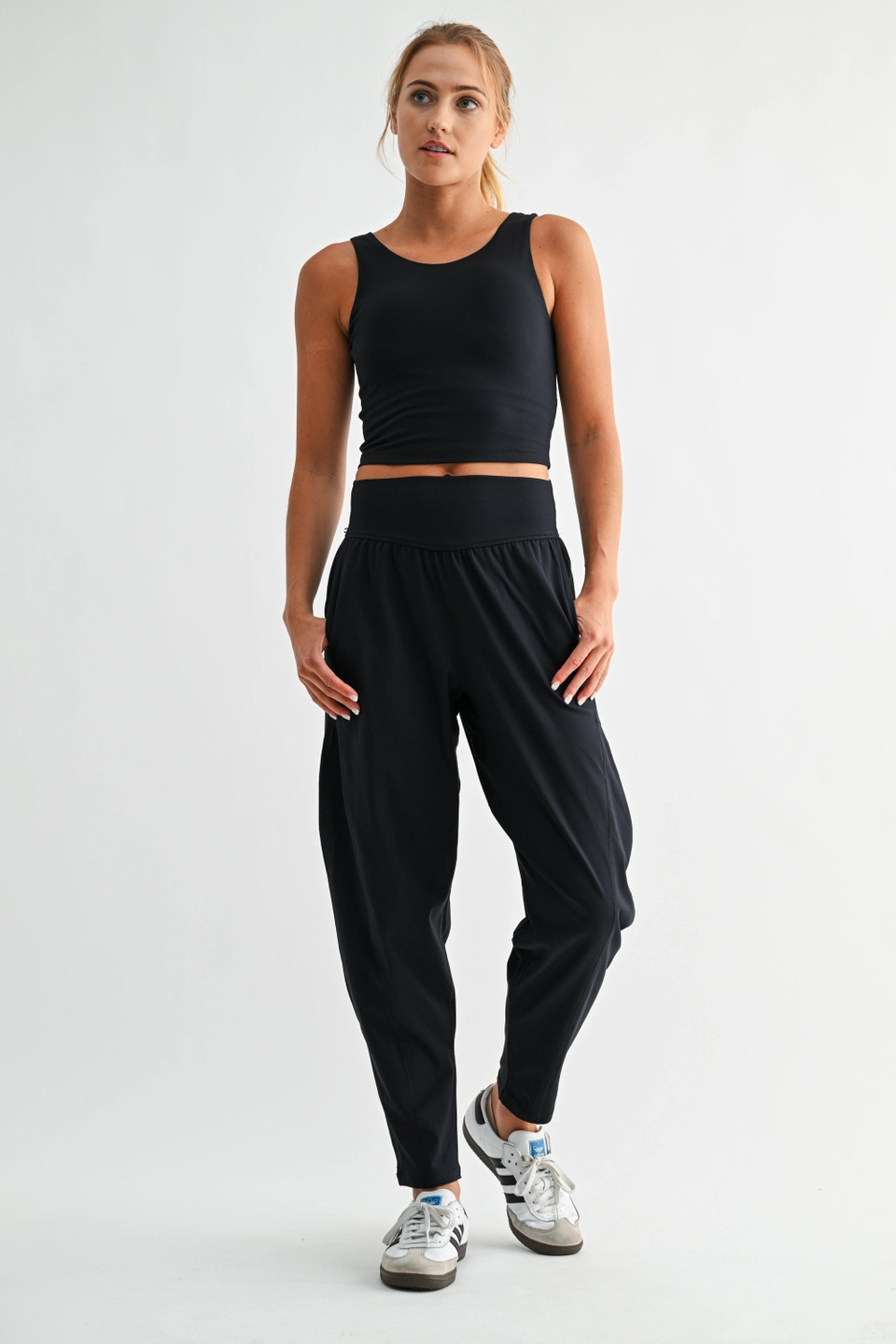 Venice Flowbarrel Active Pants - Black