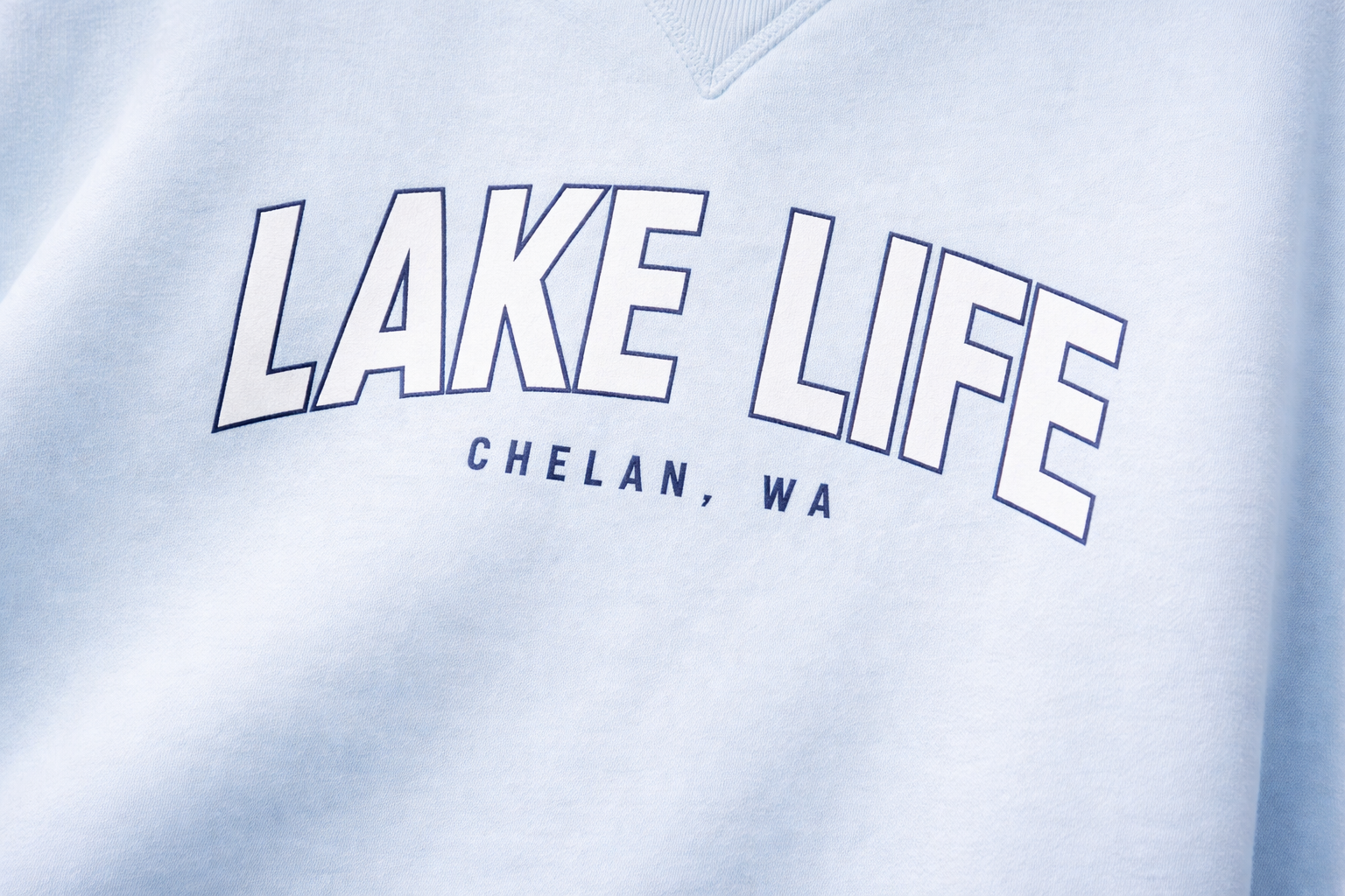 Youth Comfort Wash Fleece Sweatshirt - Lake Life Chelan, WA
