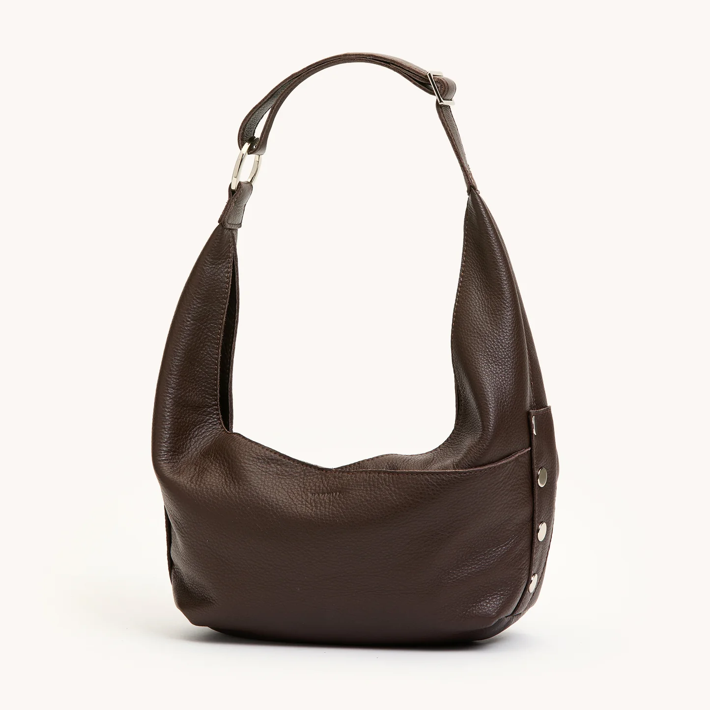 Hammitt Tom Zip Med - Espresso Pebble/Silver