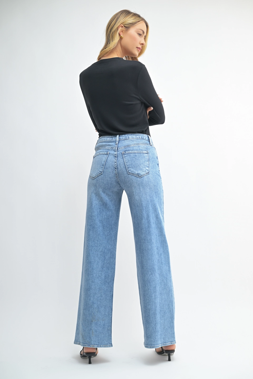 Med Stretchy Wide Leg