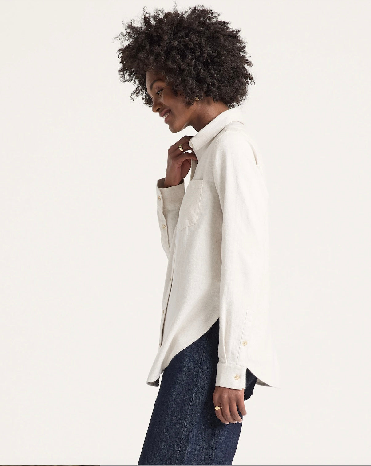 The Perfect One Pocket Shirt - Natural