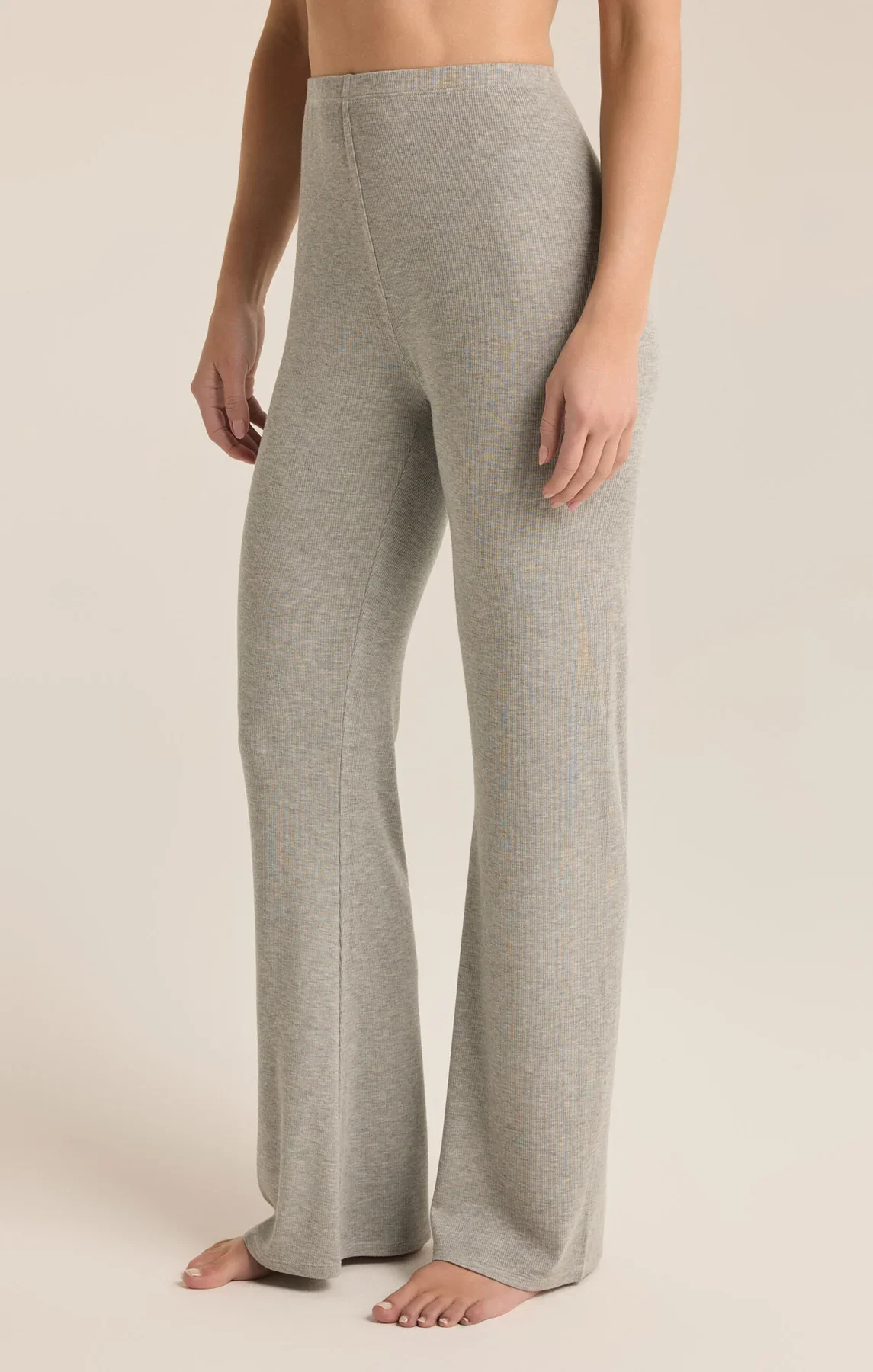 Terrace Ribbed Pants - Heather Grey