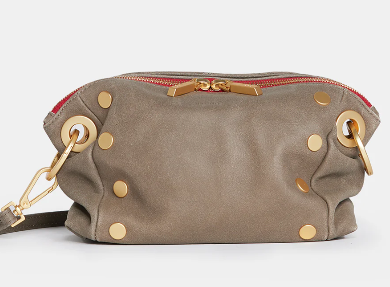 Hammitt Daniel Crossbody Clutch Sml - Sculpted Taupe/Brushed Gold