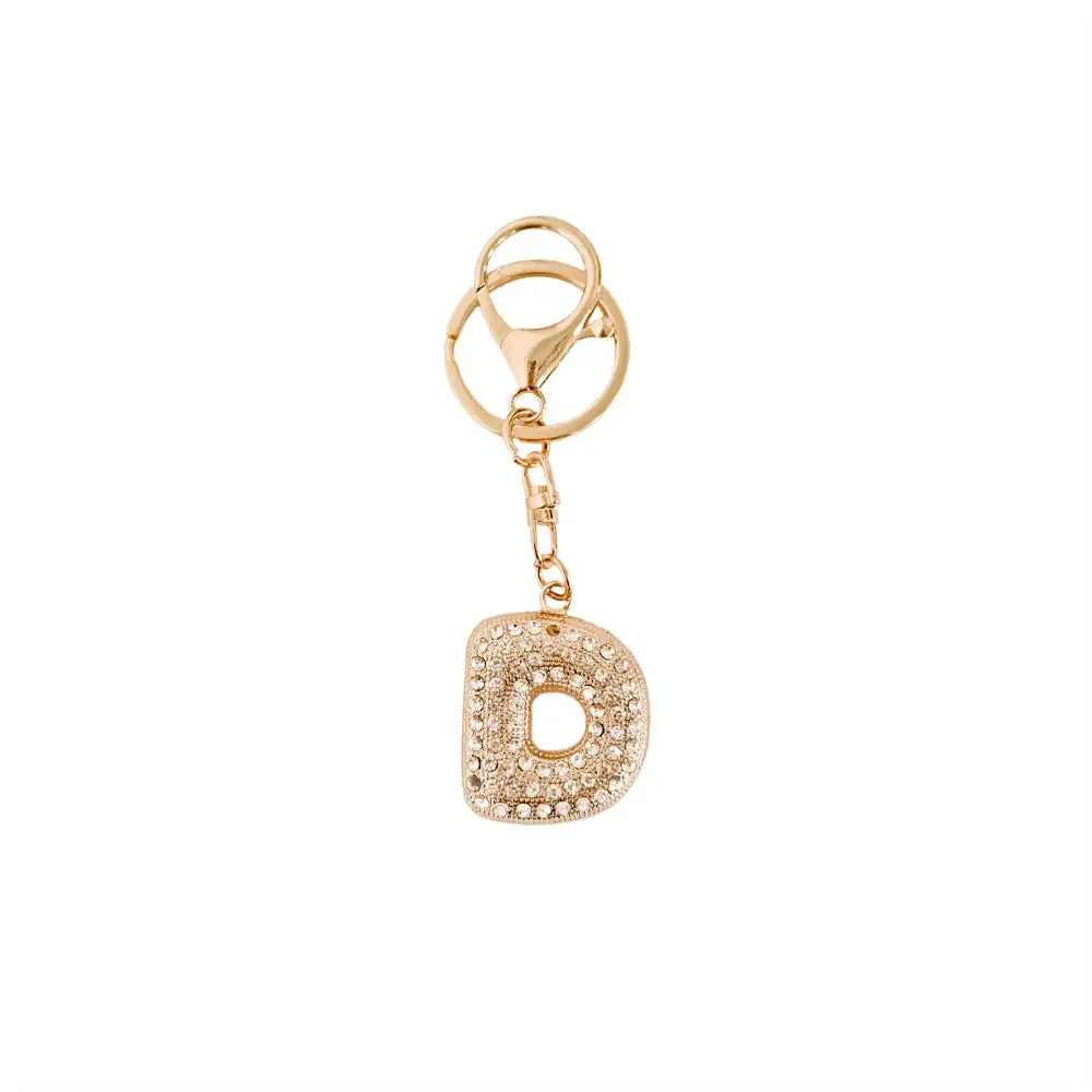 Diamond Initial Bag Charm