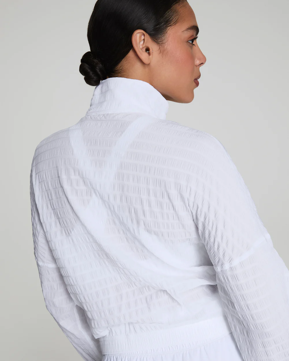 SPANX Get Moving Textured Half Zip