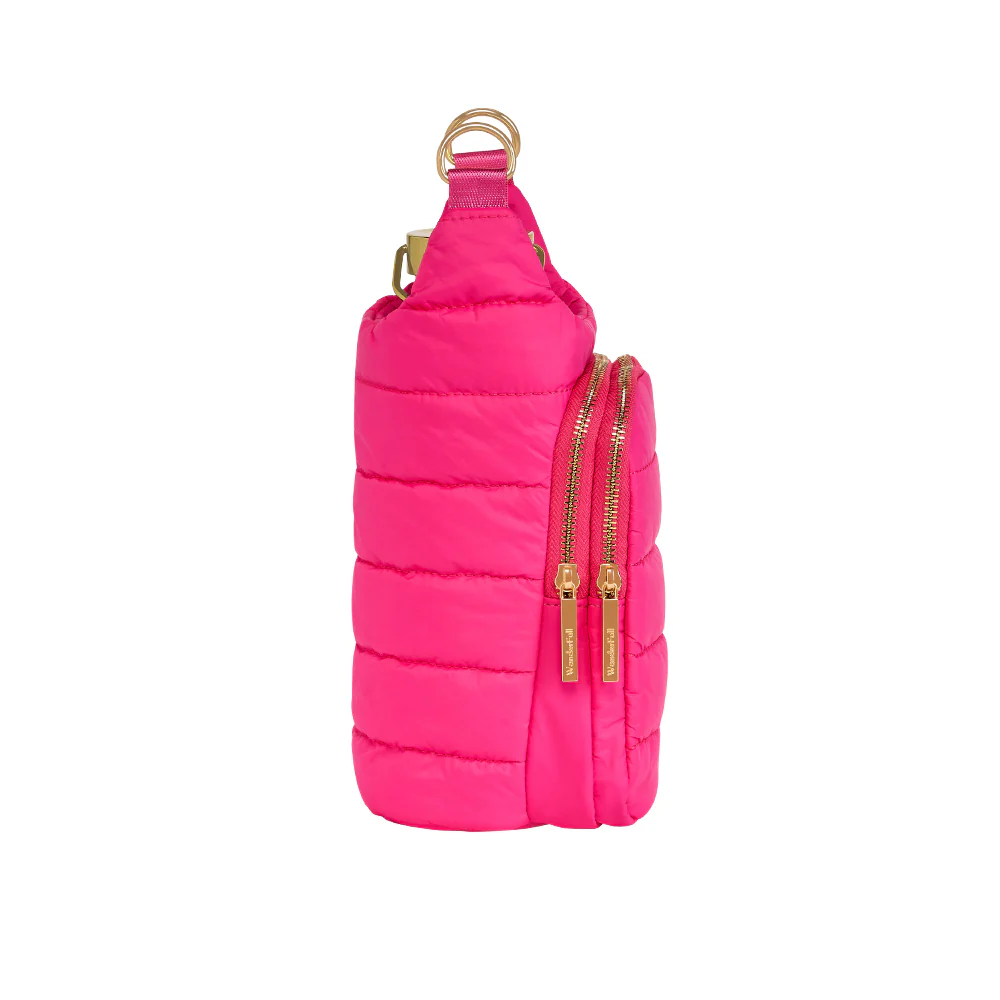 Bright Pink HydroBag® with Pink and Green Striped Strap