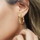 Flat Hoops - Gold
