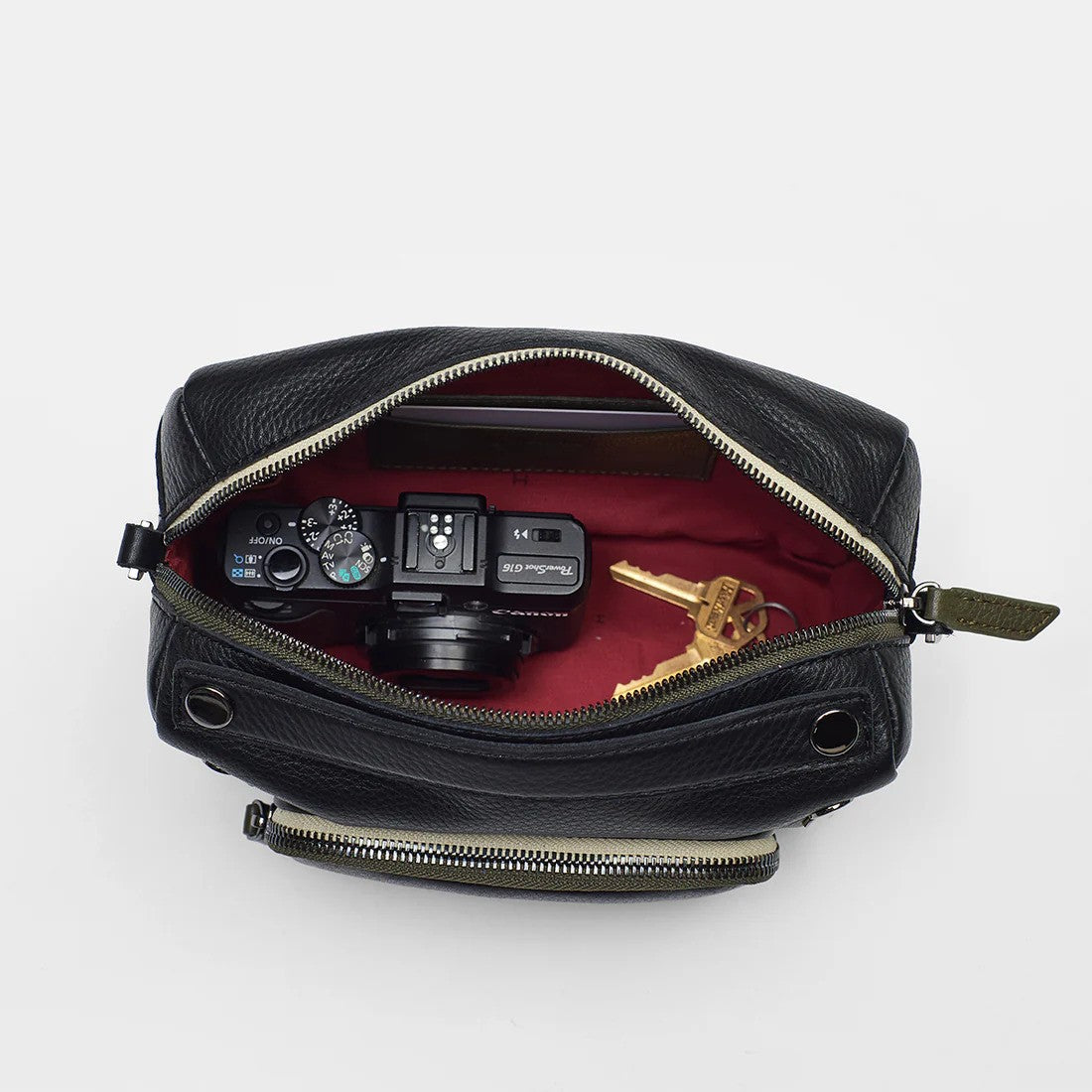 Hammitt Evan Crossbody Sml - Cargo Black/Gunmetal