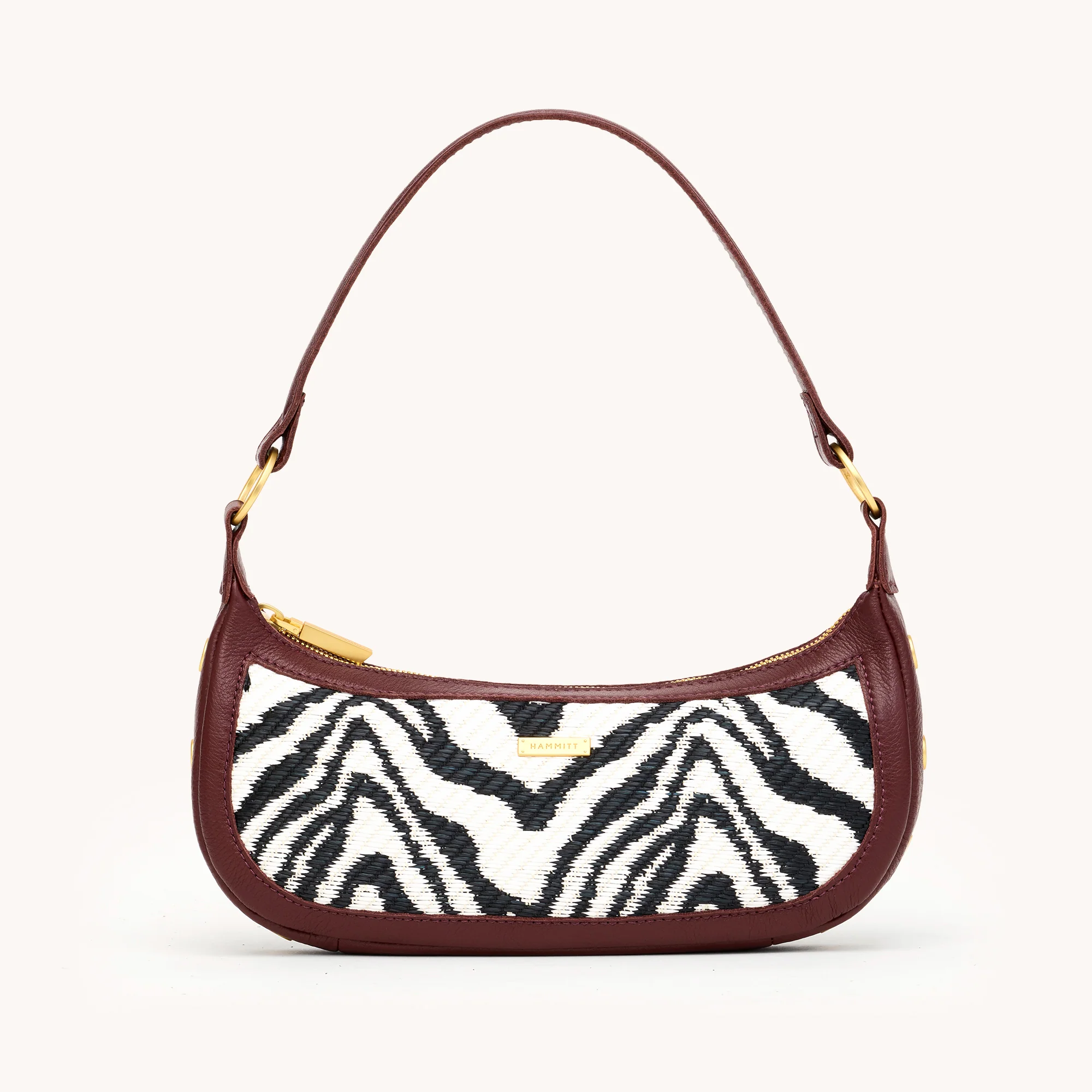 Hammitt Becker Sml - Zebra/Brushed Gold