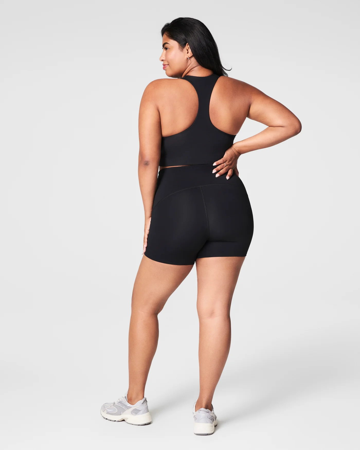Booty Boost Active Biker Shorts 5" - Very Black