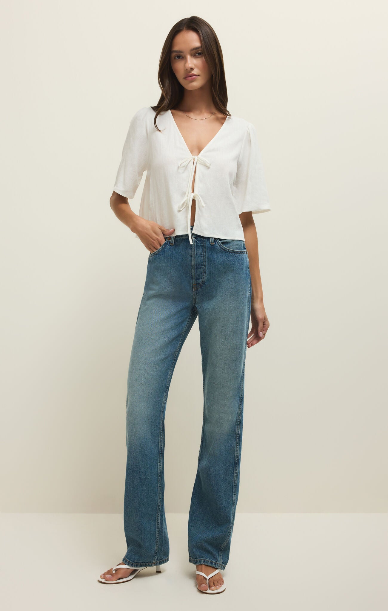 La Belle Linen Top