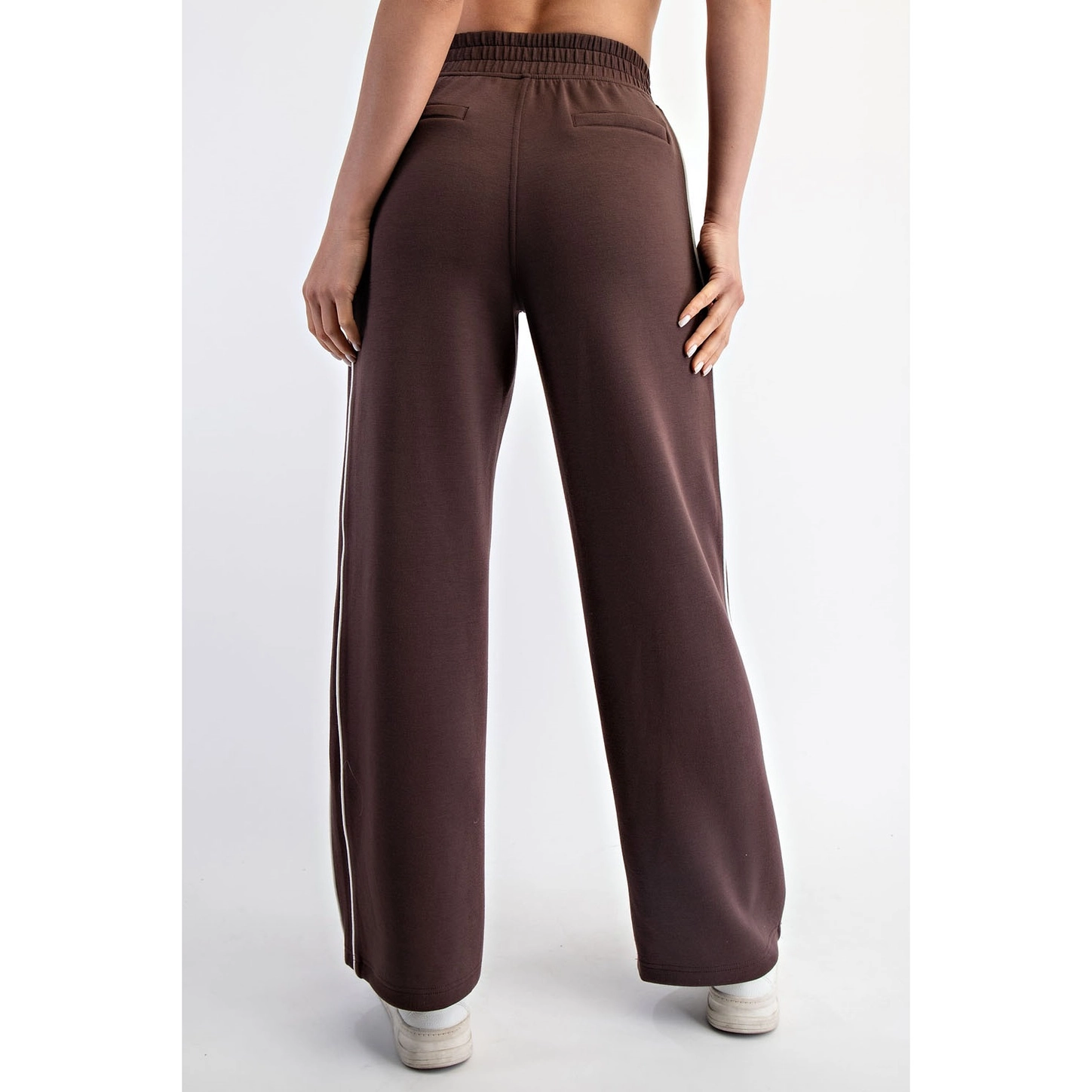 Modal Scuba Two Stripe Piping Straight Pant