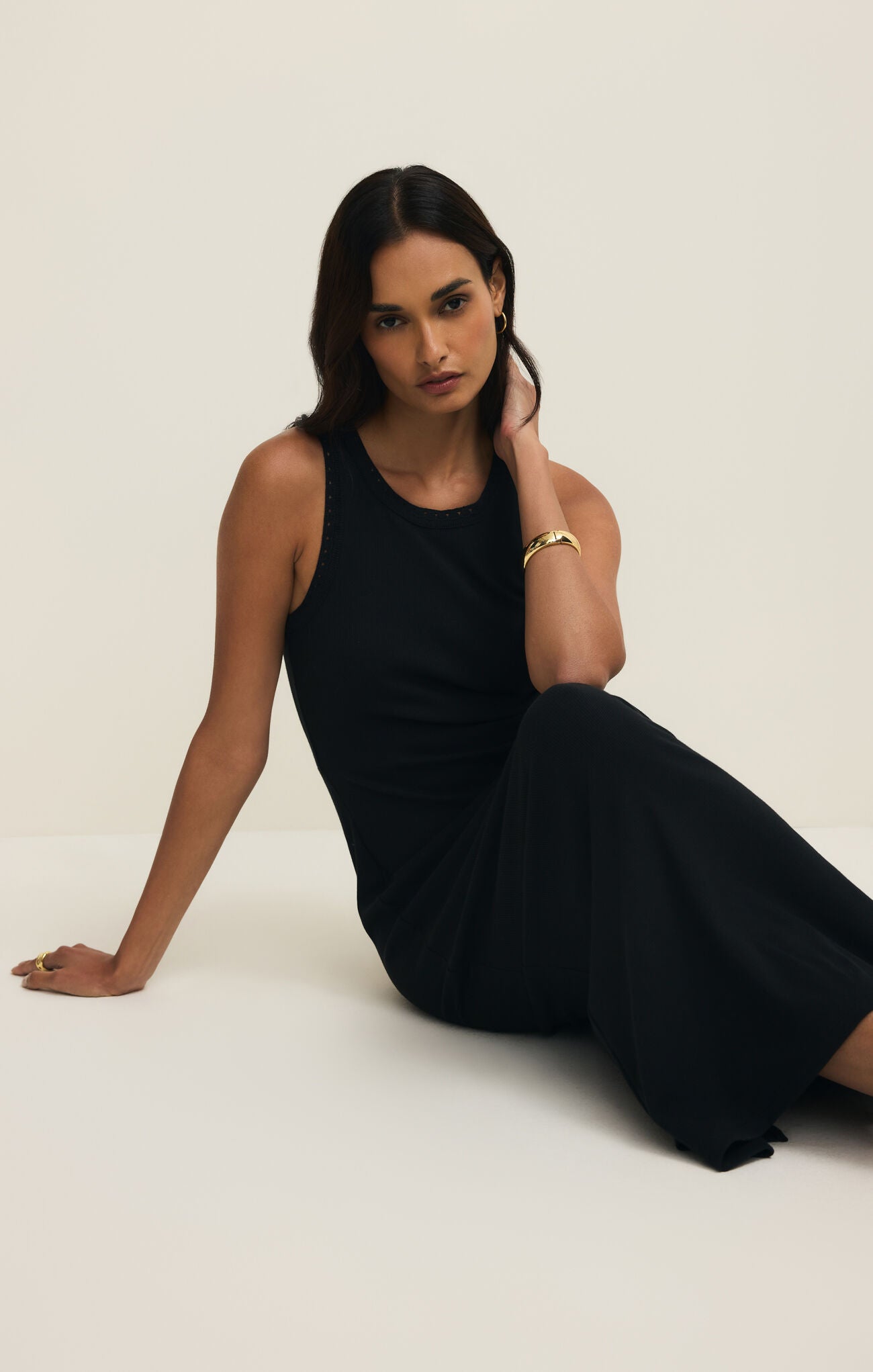 Clarke Midi Dress - Black