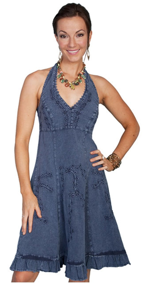 Scully 100% Peruvian Cotton Halter Dress
