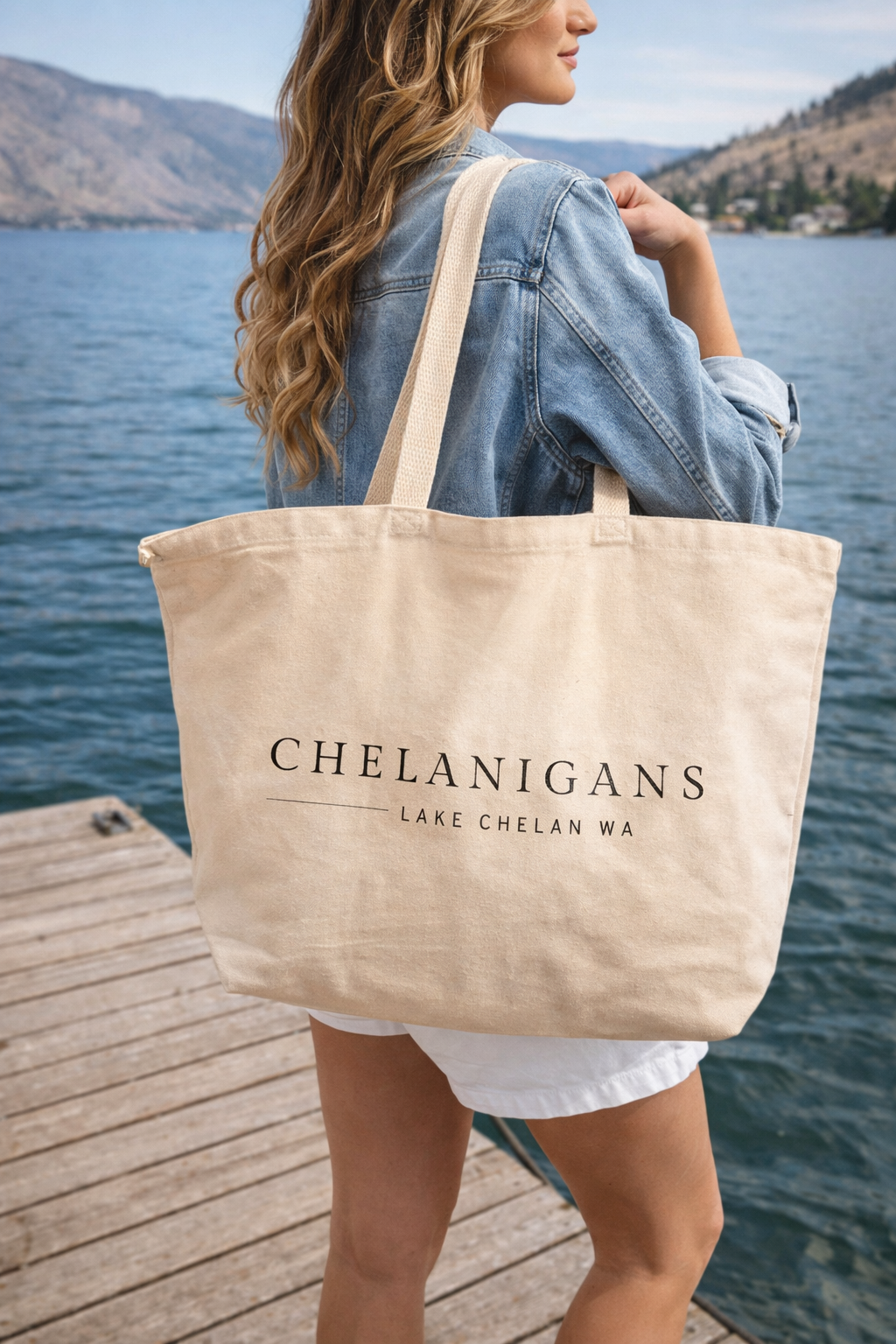 Chelanigans Lake Chelan Tote Bag