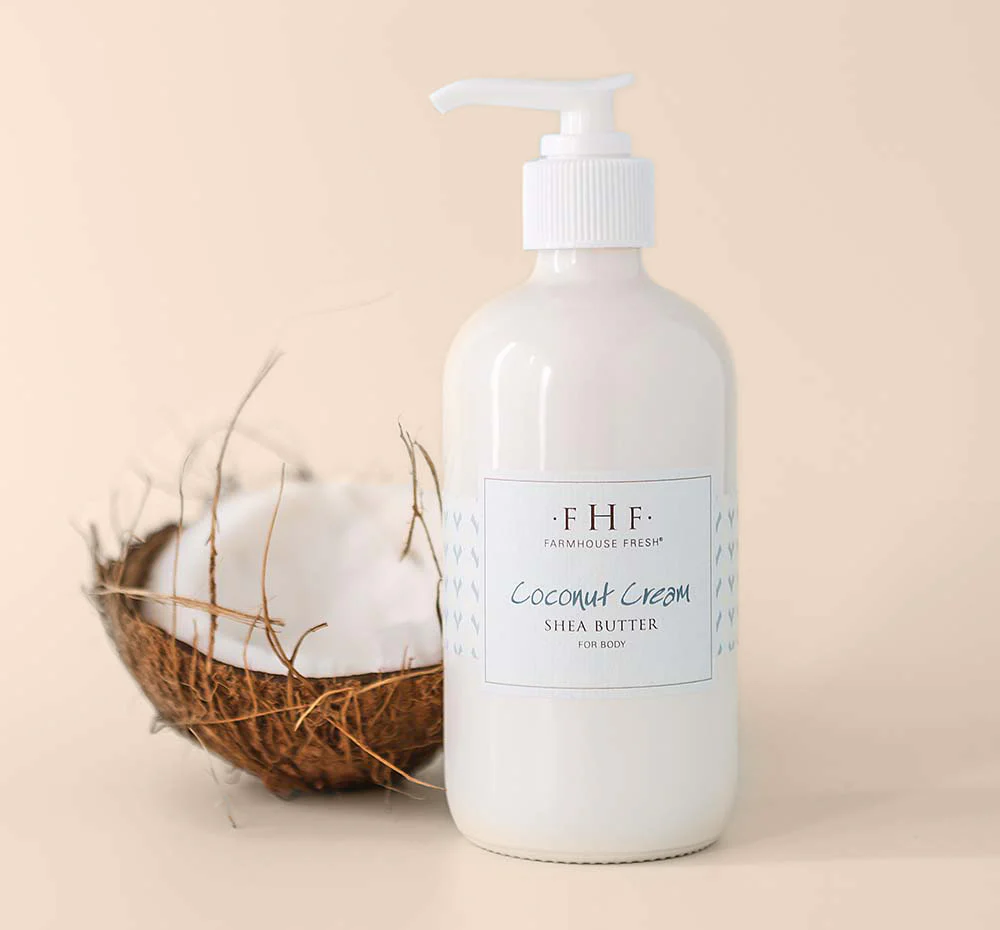Coconut Cream Shea Butter Cream Pump Top 8 oz