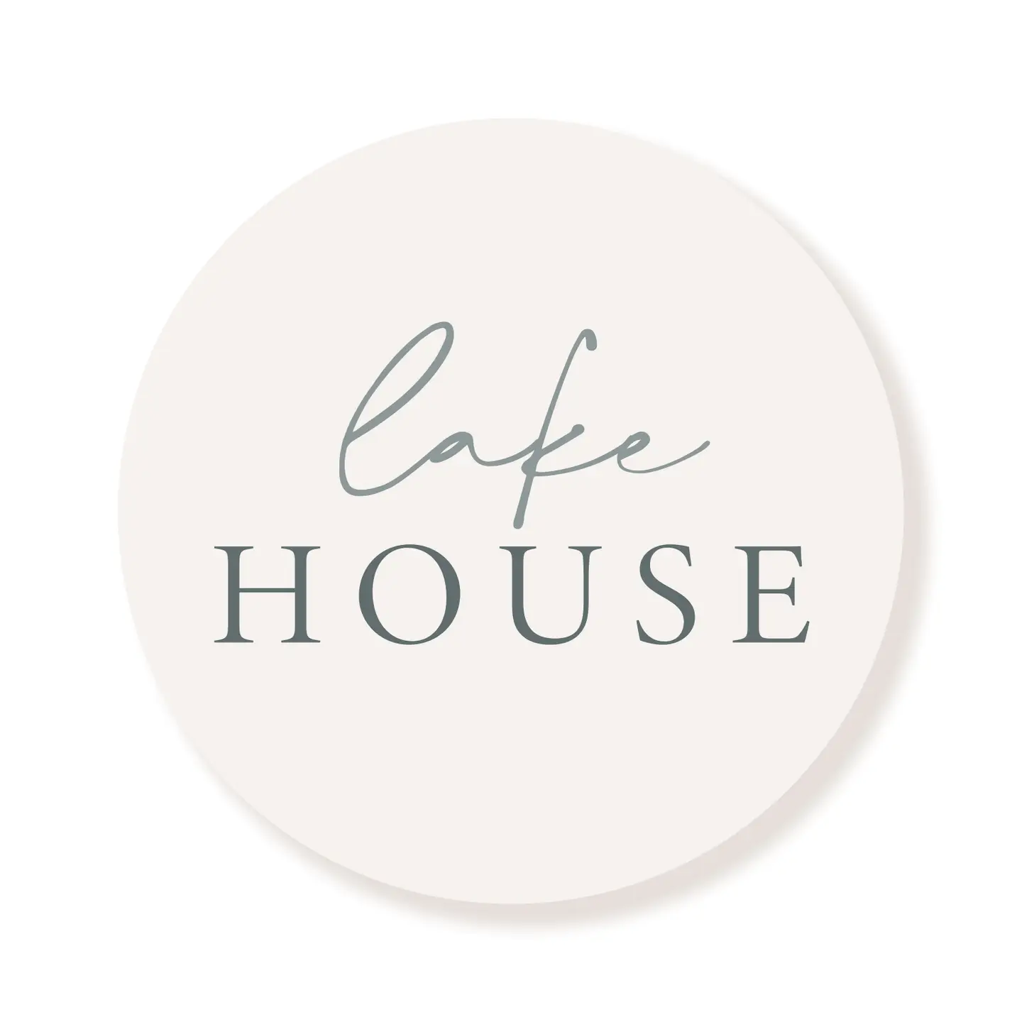 Lake House Sign 16 x 16 x .5