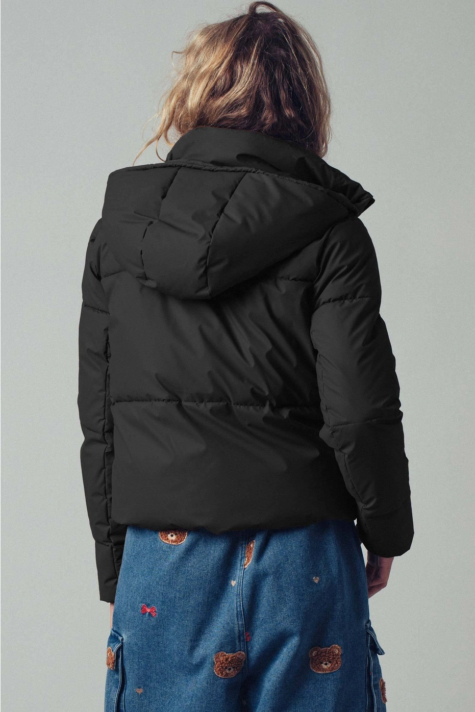 Cozy Drawstring Hooded Puffer Jacket