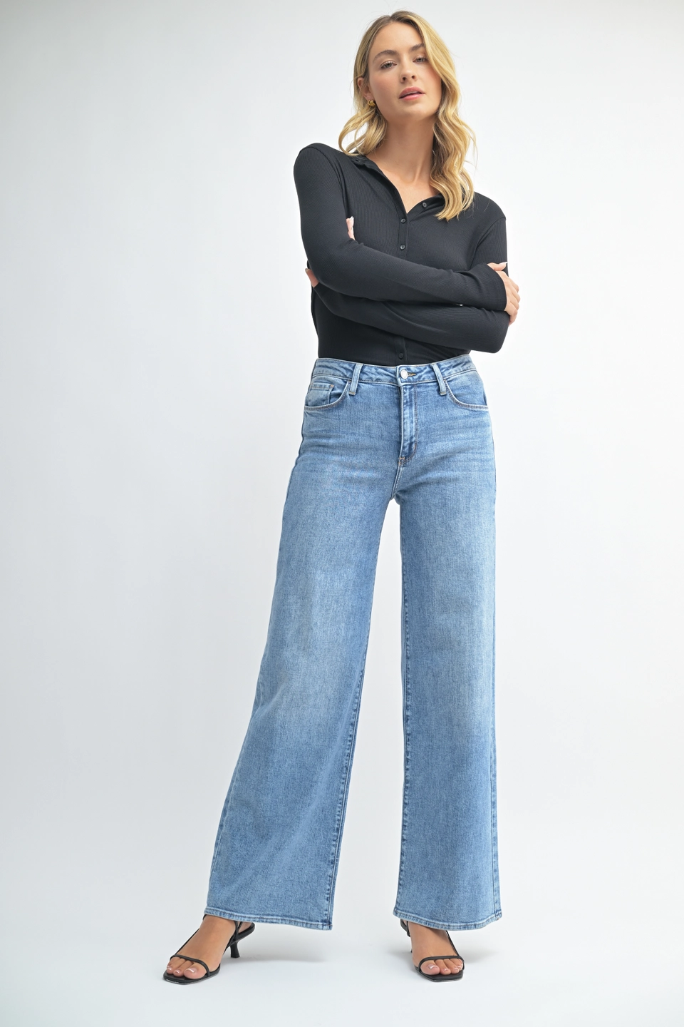 Med Stretchy Wide Leg