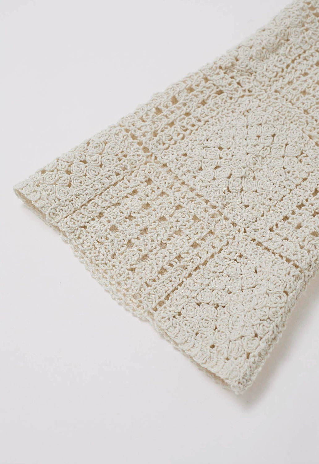 Crotchet Button Down Top - Ivory