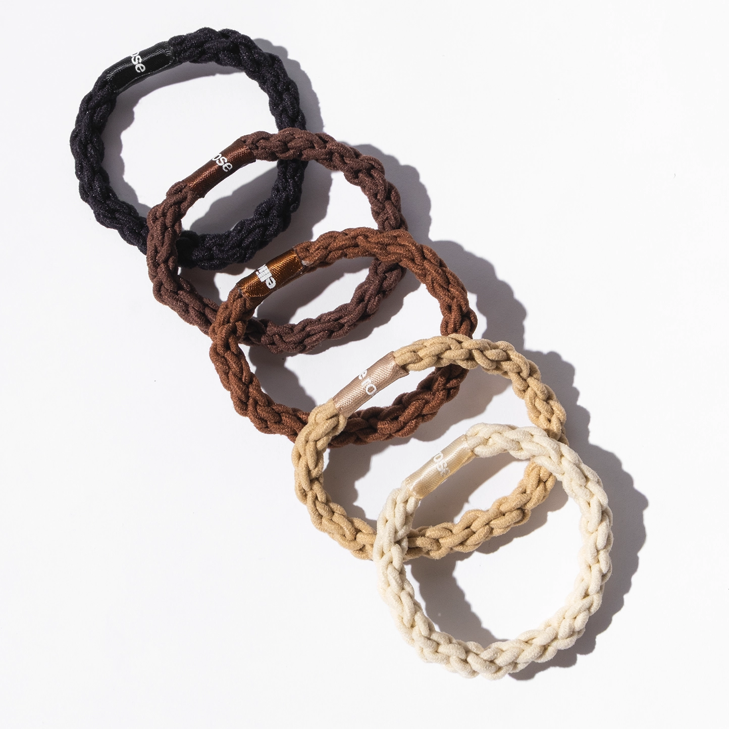 Braided Elastics - 5-Pack - Neutrals