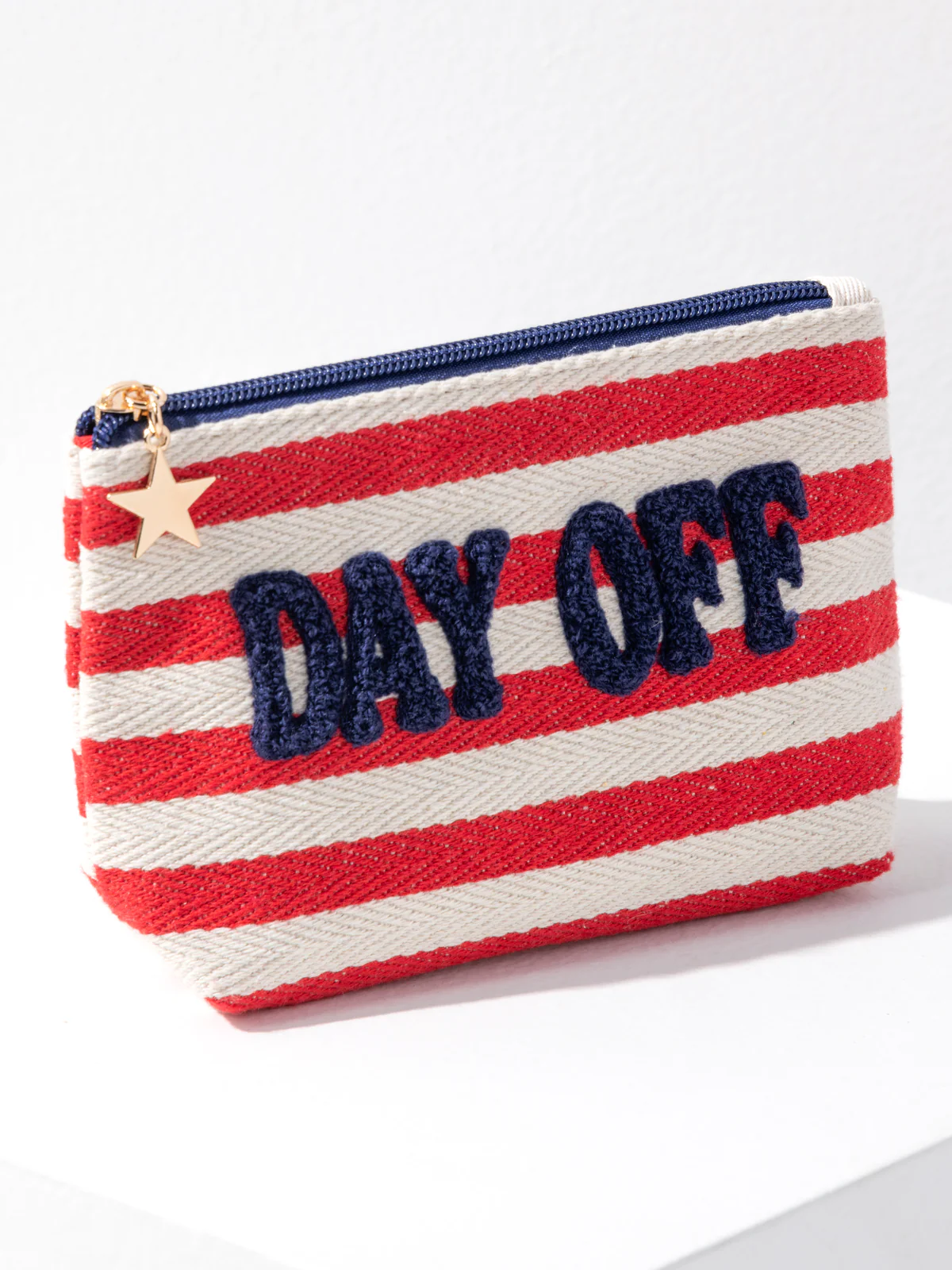 Shiraleah Morgan "Day Off" Small Zip Pouch - Red