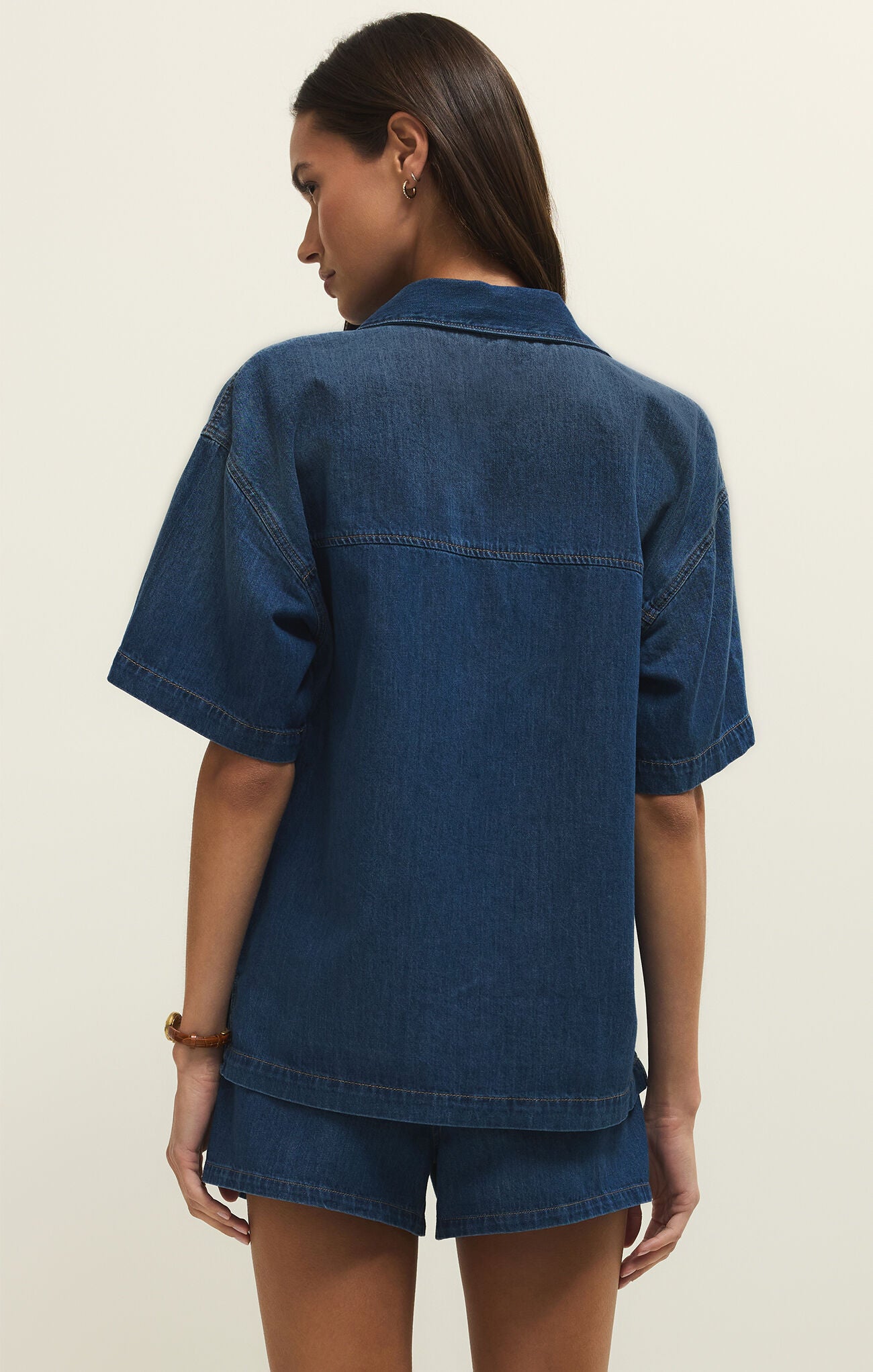Everyday Denim Button Up - Deep Water