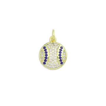 Cz Enamel Charm Pendant