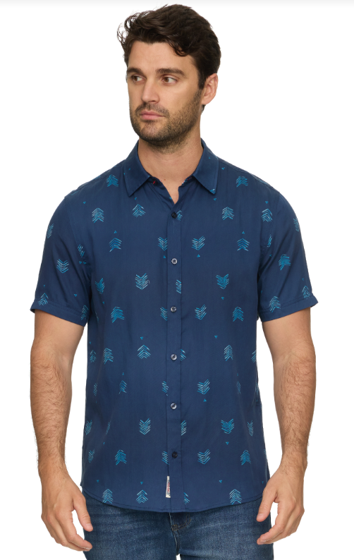 Flag & Anthem Dyer SS Chevron Print Shirt
