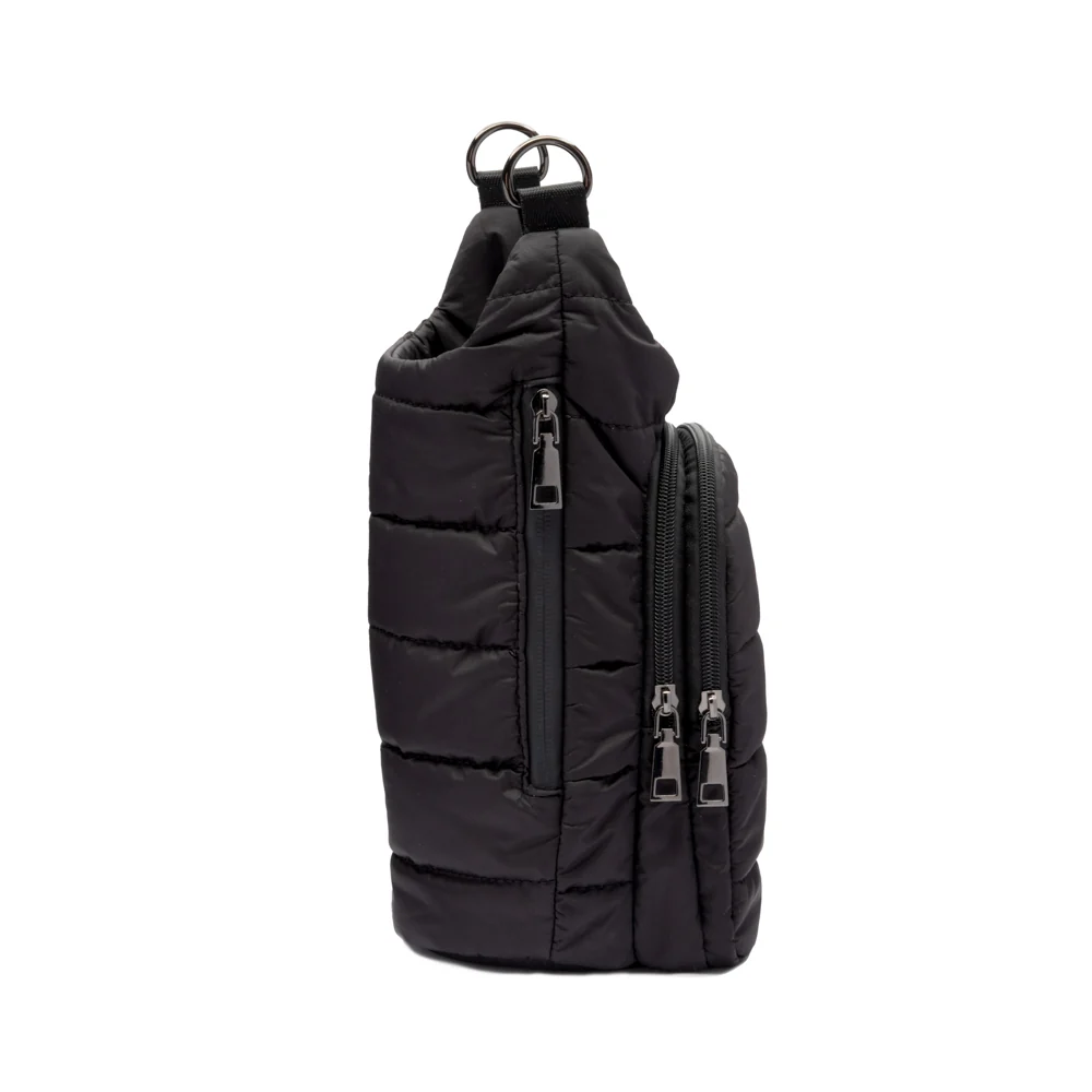 HydroBag HANDLE - Black Matte with Vegan Leather Trimmed Strap