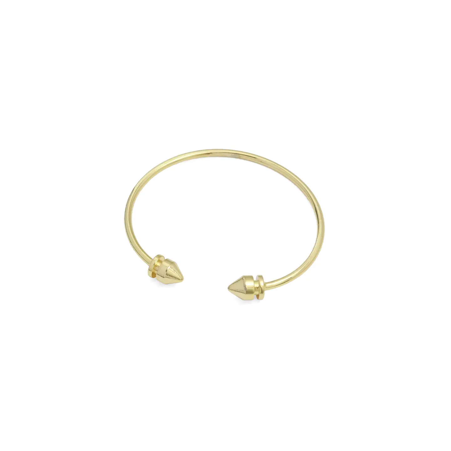 Gold Arrow End Spin Top Cuff Bracelet