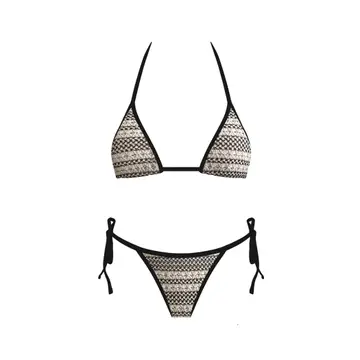 Daisy May Bikini Bottoms - Black/White