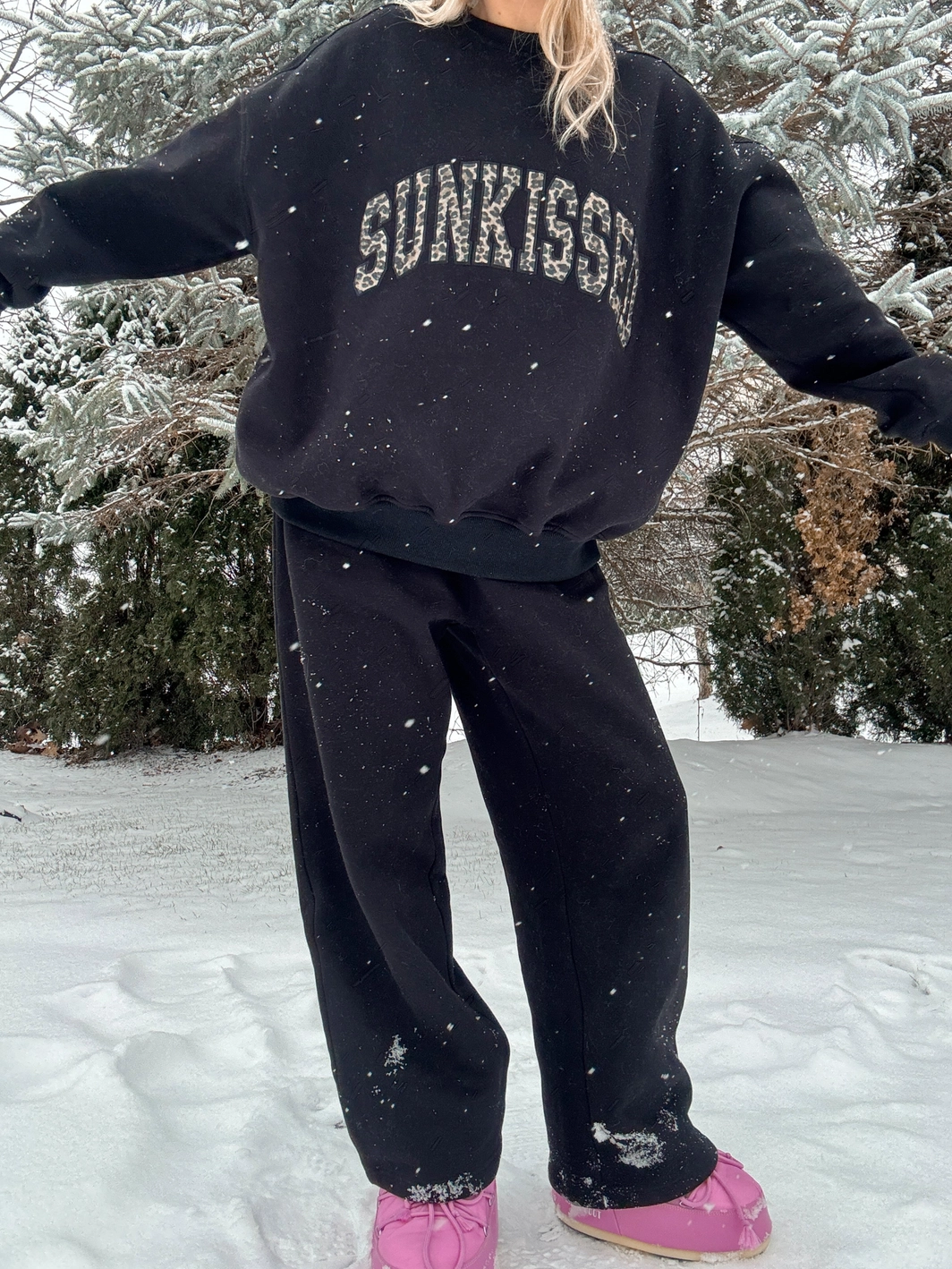 Basic Blank Flare Sweatpants