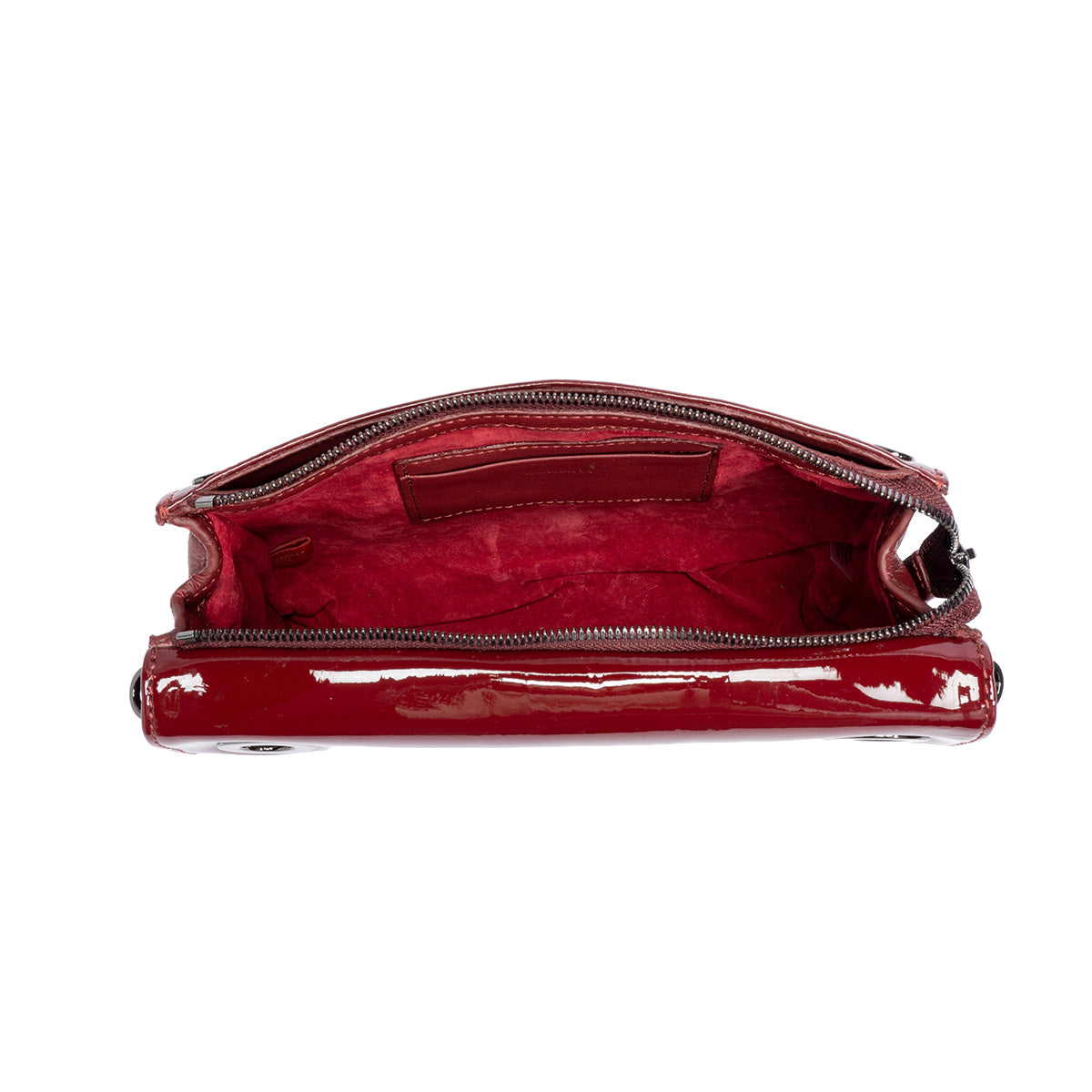 Hammitt Montana Clutch Small - Pirouette Patent/Gunmetal