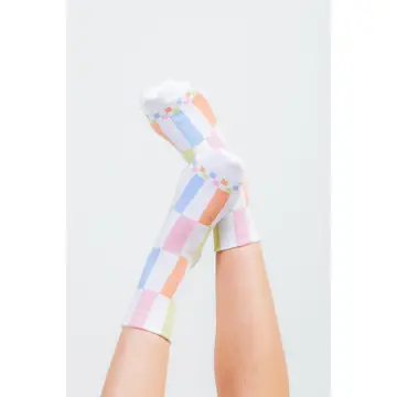 Color Block Casual Socks