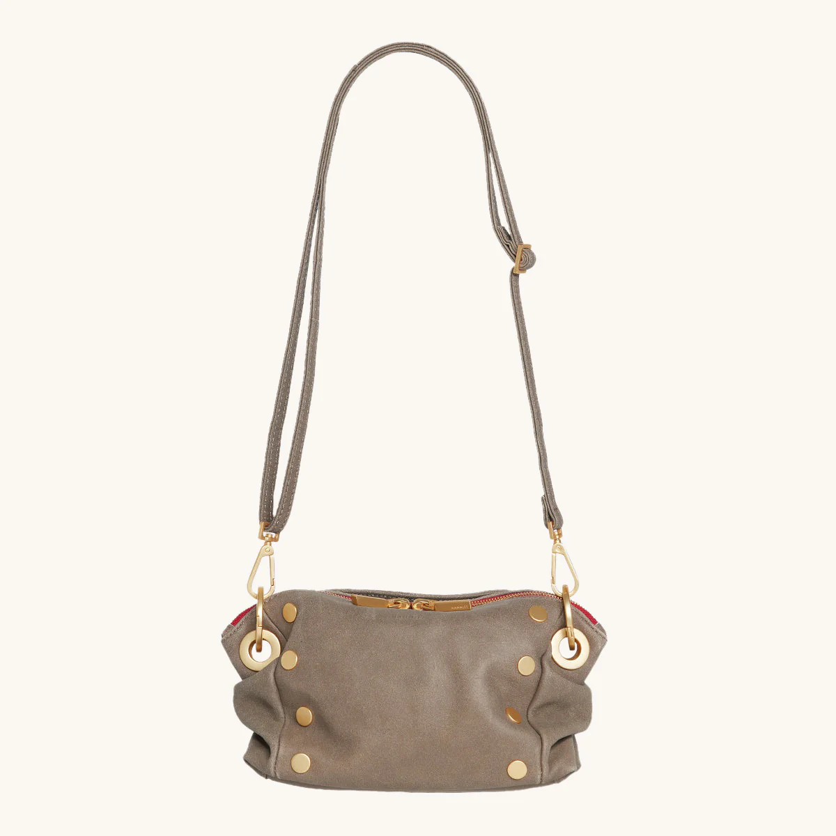 Hammitt Daniel Crossbody Clutch Sml - Sculpted Taupe/Brushed Gold